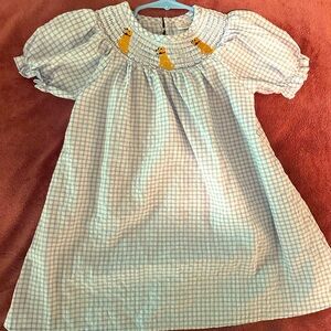 Smocked toddler dress